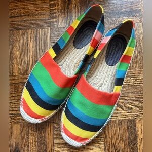 PAUL SMITH Rainbow Striped Men’s Espadrilles Shoes Size 43